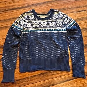Aeropostale vintage sweater. Navy/white snowflake. Size L. Great condition.